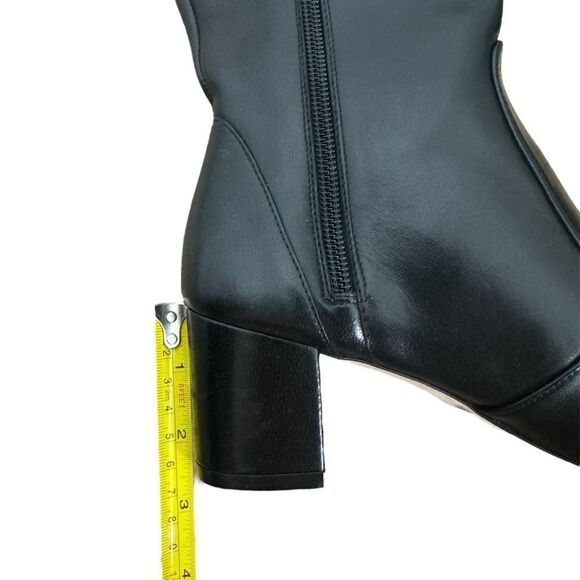 NEW Stuart Weitzman YULIANA 60 KNEE-HIGH ZIP BOOT in black leather - Picture 15 of 15